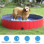 Folding Dog Pool | Durable, Claw-Resistant & Space-Saving for Garden, Patio or Travel Use