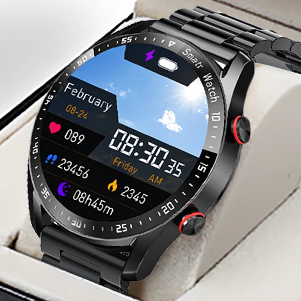 Glucose Monitoring Smartwatch | Painless Blood Sugar Tracking, Heart Rate & Sleep Monitor for Diabetes Management