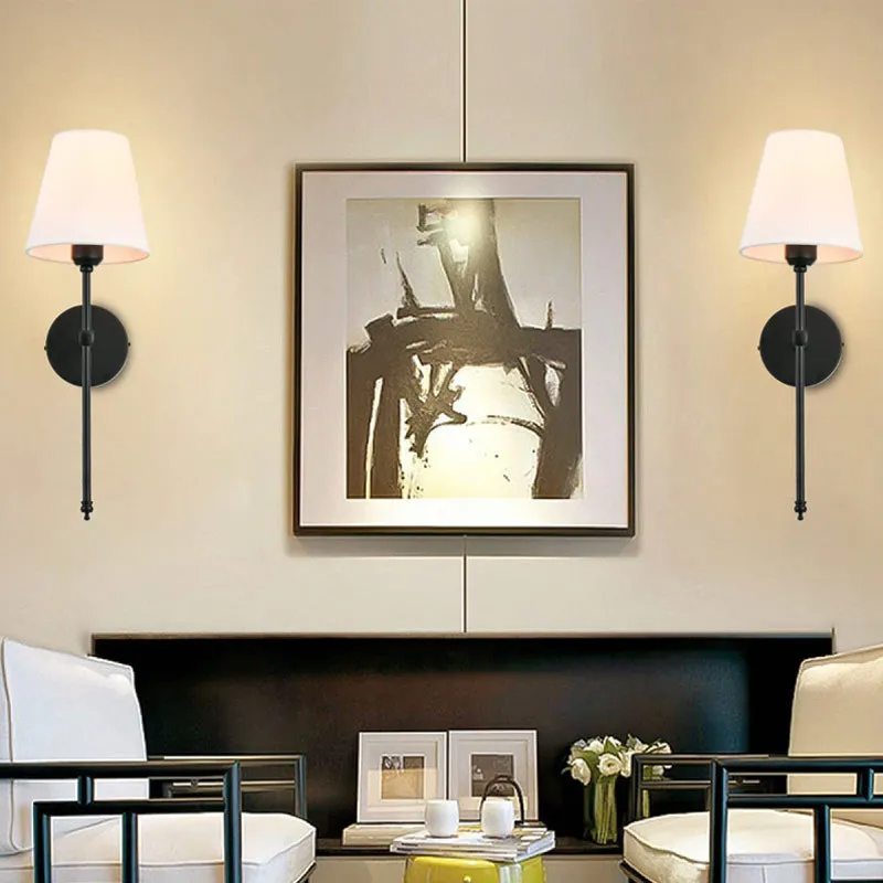 Wireless Wall Sconce | Black & Gold Finish, Remote Control & Easy Installation for Home Décor