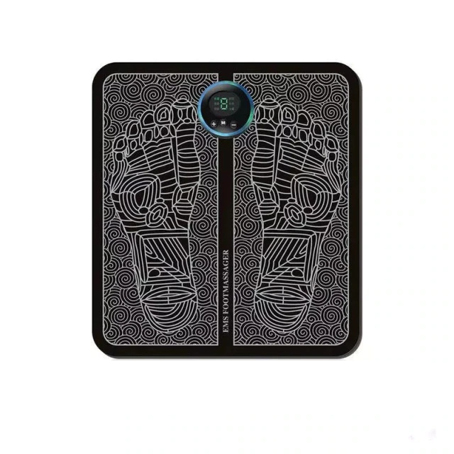 EMS Foot Massager Pad | Deep Tissue Relaxation, 6 Modes & 9 Intensities for Stress Relief and Improved Sleep