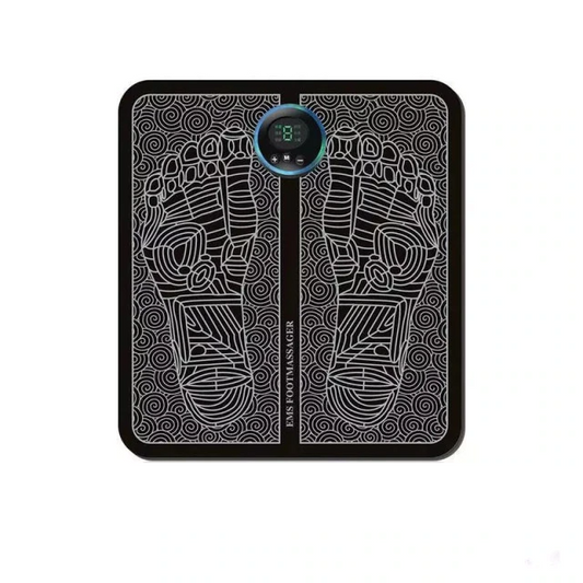 EMS Foot Massager Pad | Deep Tissue Relaxation, 6 Modes & 9 Intensities for Stress Relief and Improved Sleep