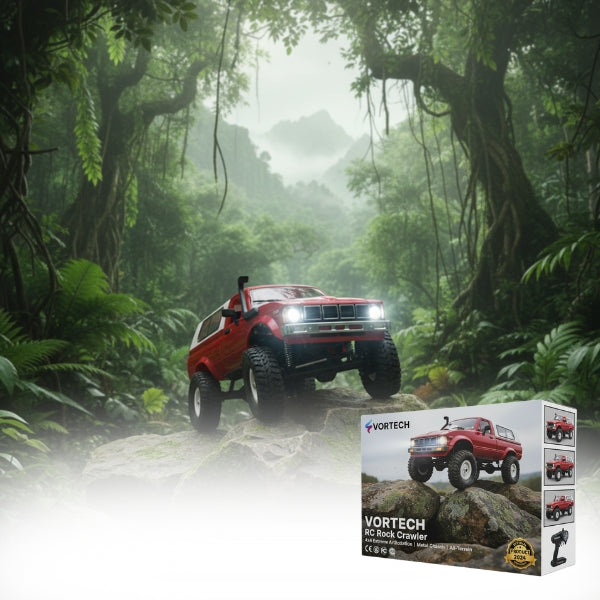 4WD Off-Road RC Rock Crawler | Rugged Design, Precision Control & Ideal for Technical Indoor/Outdoor Courses