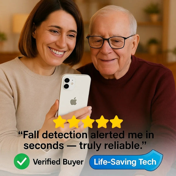 Senior GPS Smartwatch with Fall Detection | Waterproof, SOS Alerts & Health Tracking for Elderly Safety and Independence
