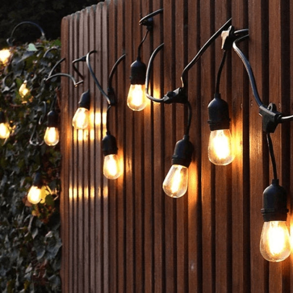 LED Festoon String Lights - 2025 Edition, Waterproof Outdoor Decorative Lighting for Patios, Gardens, and Events