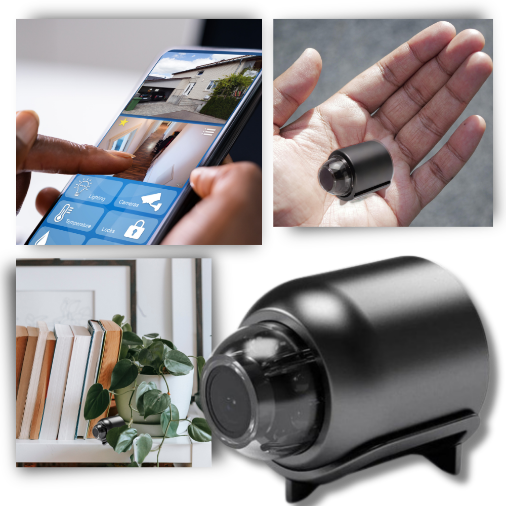 1080P HD Wireless Surveillance Camera | Infrared Night Vision, Wide-Angle View & Remote Access for Home or Office Security