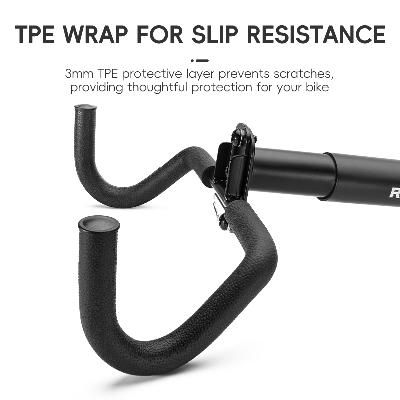 Wall-Mounted Bike Rack | Adjustable Carbon Steel Hook with 30kg Load Capacity for Space-Saving Bicycle Storage