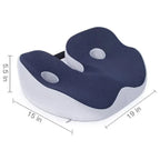 Adjustable Memory Foam Seat Cushion | Ergonomic Design for Tailbone Relief and Lower Back Support