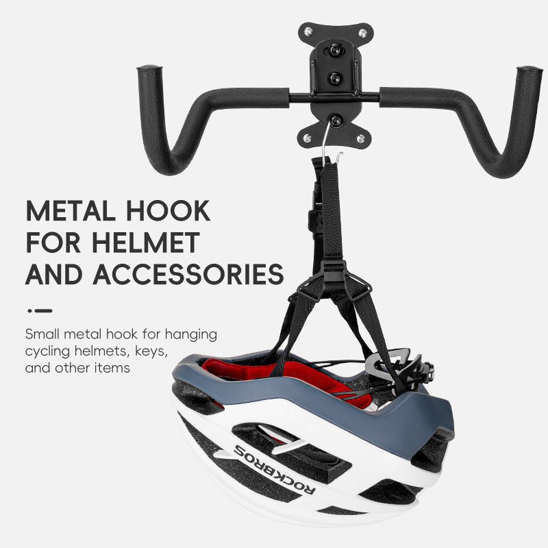Wall-Mounted Bike Rack | Adjustable Carbon Steel Hook with 30kg Load Capacity for Space-Saving Bicycle Storage