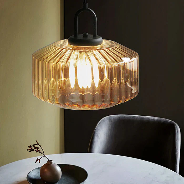 Retro Glass Pendant Light Fixture - Nordic Loft Style for Kitchen Island & Dining Room Lighting