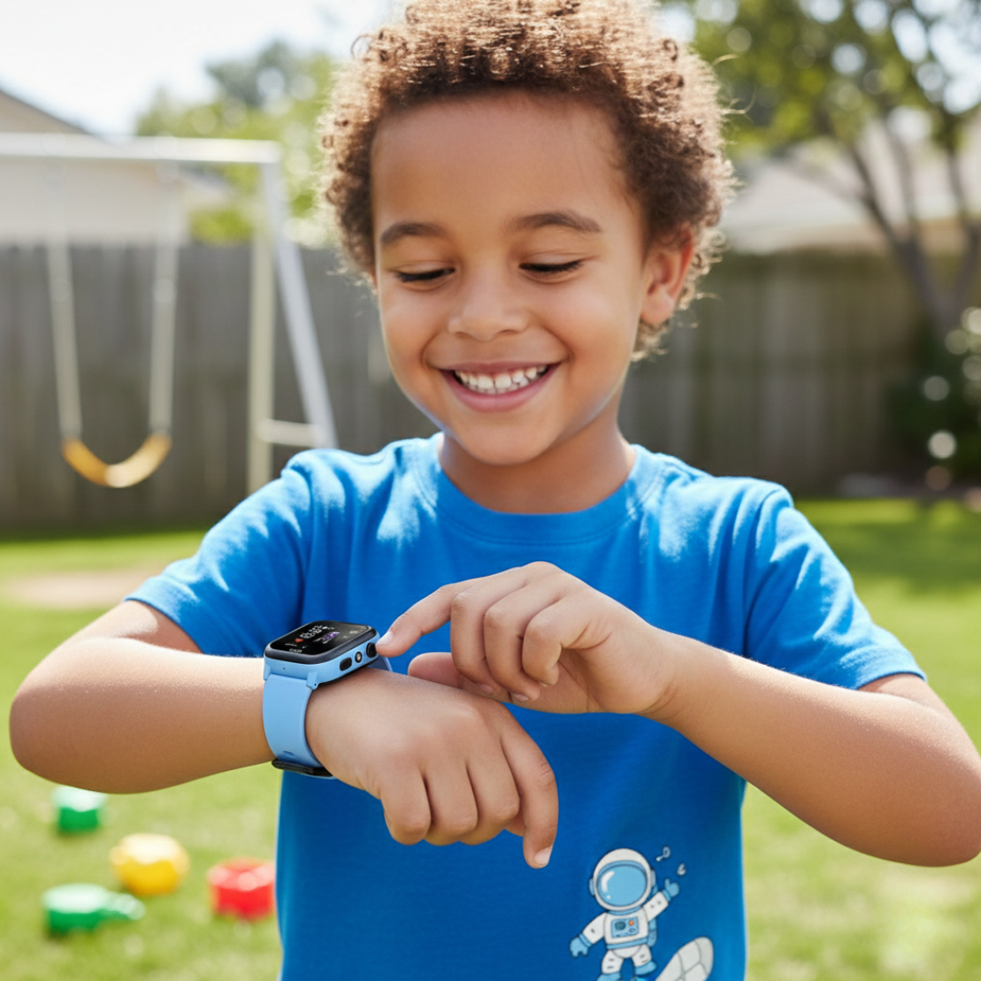 Children's Waterproof Smartwatch GPS Tracker | 4G Video Calling, Built-In Camera & Activity Monitoring for Kids