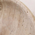 Travertine Stone Wall Lamp - Wabi-Sabi Design for Unique Home Decor & Ambient Lighting