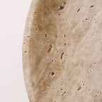 Travertine Stone Wall Lamp - Wabi-Sabi Design for Unique Home Decor & Ambient Lighting