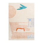 Wool Area Rug Collection - Handcrafted Geometric Patterns for Living Room & Bedroom Decor