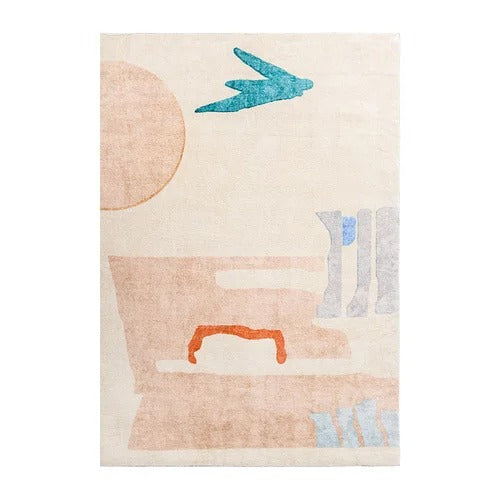 Wool Area Rug Collection - Handcrafted Geometric Patterns for Living Room & Bedroom Decor