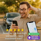 Small GPS Tracker | Magnetic, Waterproof Anti-Theft Locator for Vehicles & Personal Items with Global Tracking