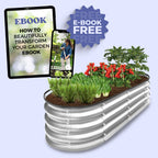 Galvanised Steel Raised Garden Bed | Durable, Modular Design for Organized Planting in Your Outdoor Space