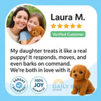 Realistic Robot Puppy Toy Dog with Smart Features, Interactive Companion for Kids and Pet Lovers
