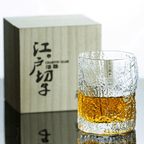 Japanese Himari Whisky Glass Set - Handcrafted Crystal Tumblers for Scotch, Bourbon, and Cocktails - Ideal for Home Bar & Gifting