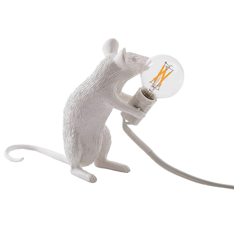 LED Mouse Night Table Lamp - Cute Animal Design for Kids' Bedroom & Nursery Lighting