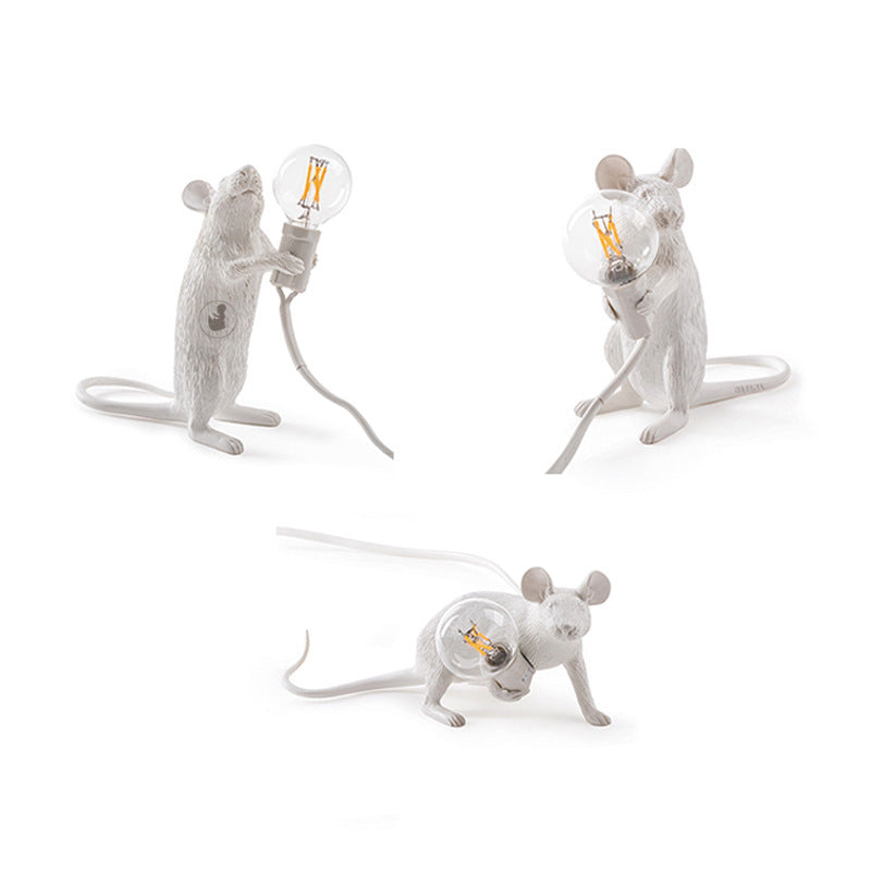 LED Mouse Night Table Lamp - Cute Animal Design for Kids' Bedroom & Nursery Lighting