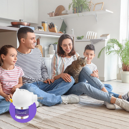 Cat Calming Pheromone Diffuser | Natural, Odorless Solution for Stress Relief in Multi-Cat Households
