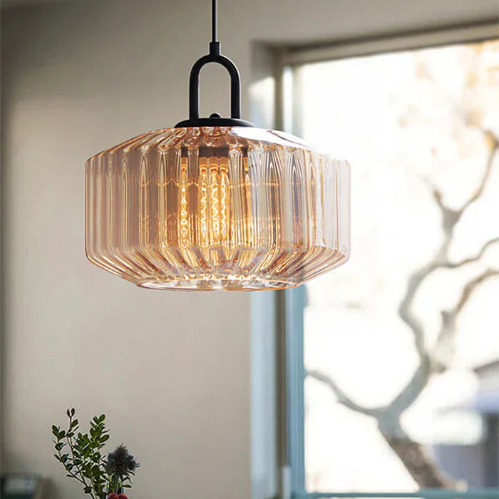 Retro Glass Pendant Light Fixture - Nordic Loft Style for Kitchen Island & Dining Room Lighting