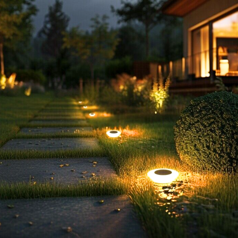 Recessed Ground Light Pack for Outdoor Pathway & Garden Lighting - Waterproof LED Fixtures