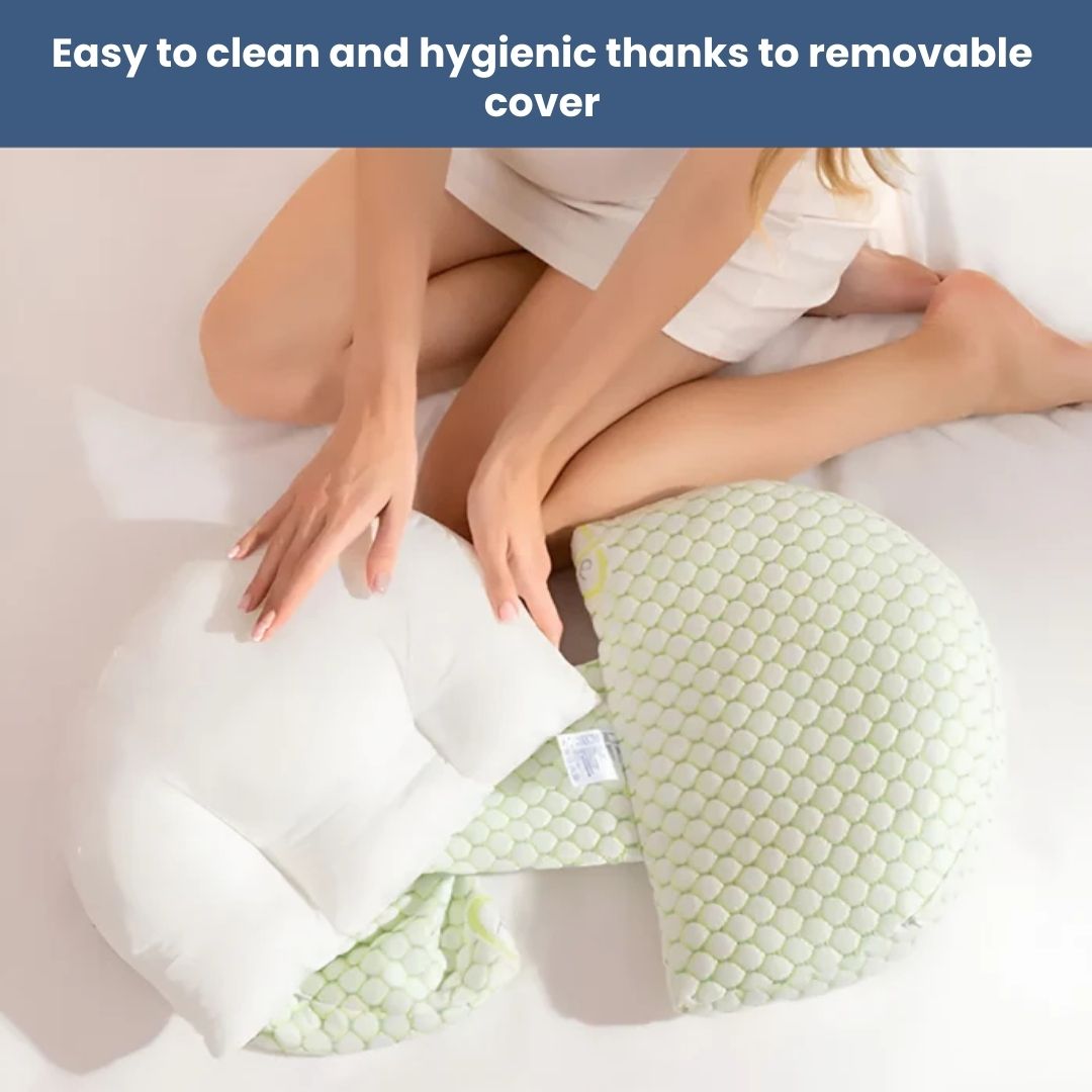 Orthopaedic U-Shaped Pregnancy Pillow | Full-Body Support, Ergonomic Design & Ideal for Sleeping, Nursing & Postpartum Comfort