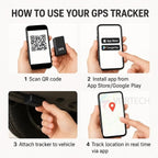 Small GPS Tracker | Magnetic, Waterproof Anti-Theft Locator for Vehicles & Personal Items with Global Tracking
