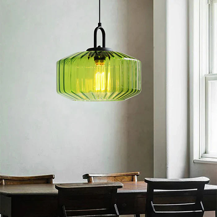 Retro Glass Pendant Light Fixture - Nordic Loft Style for Kitchen Island & Dining Room Lighting