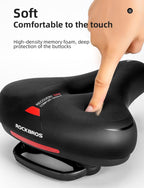 Soft Memory Foam Bicycle Saddle | Waterproof, Non-Slip & Reflective Cushion for Men and Women Cycling