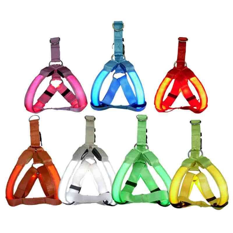 LED Dog Harness | Lightweight, Weather-Resistant & Visible Up to 1,000 Feet for Night Walks