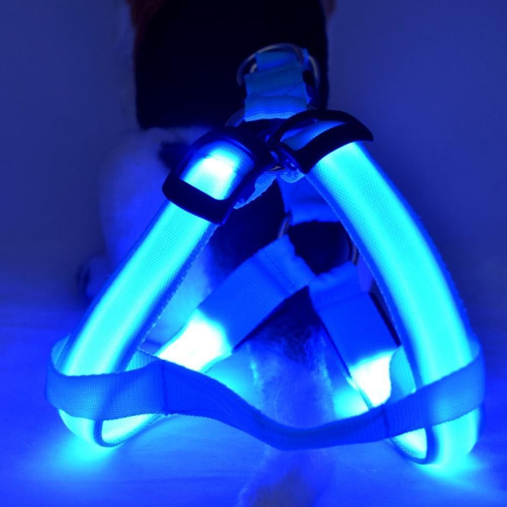 LED Dog Harness | Lightweight, Weather-Resistant & Visible Up to 1,000 Feet for Night Walks