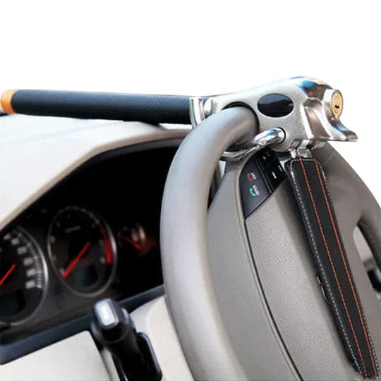 Powerful Car Steering Wheel Lock Bar | Three-Direction Lock Design & Adjustable for Enhanced Vehicle Security