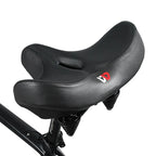 Wide Bicycle Saddle for Maximum Comfort, Ergonomic Design, Padded Cushion, Universal Fit for Road & Mountain Bikes