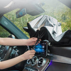 Retractable Car Umbrella Shade for Front Windscreen - Sun Protection with Auto Folding Design