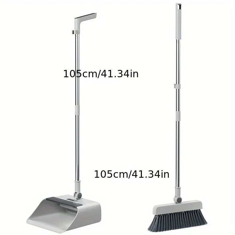 Multifunctional Broom and Dustpan Set | 3-in-1 Design with Ergonomic Handle for Efficient Home Cleaning