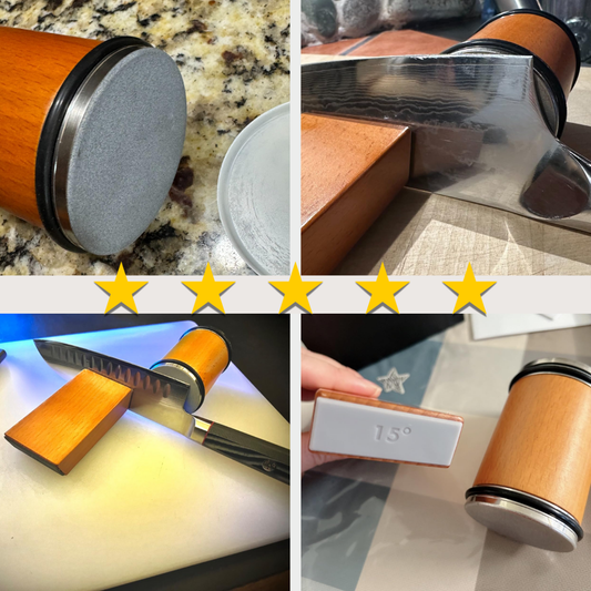 Premium Knife Sharpener - Easy & Safe Blade Sharpening at Home