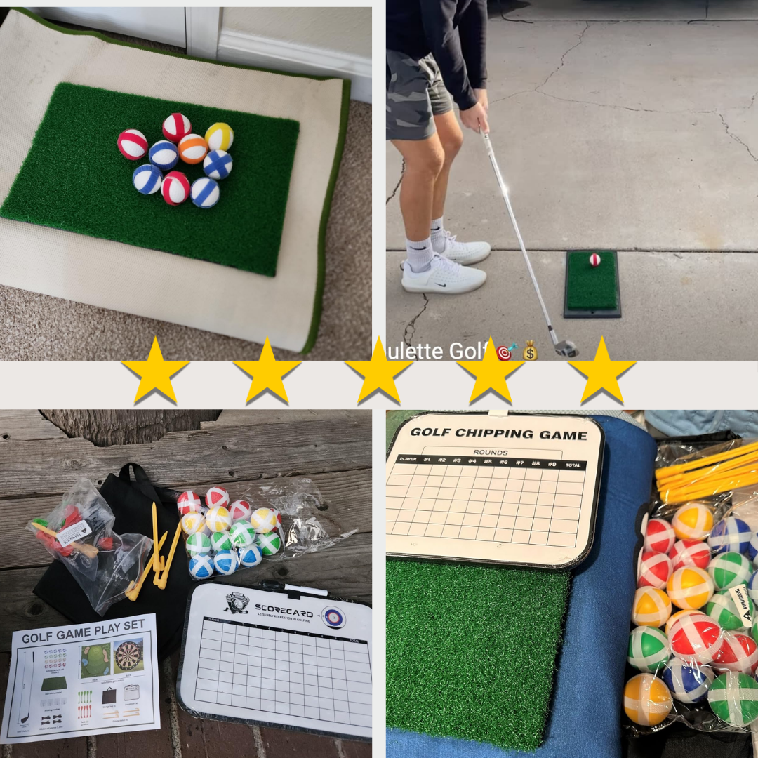 Chip And Stick Golf Game | 20 Sticky Balls, Quick Setup & Fun for Family Gatherings and Outdoor Competitions