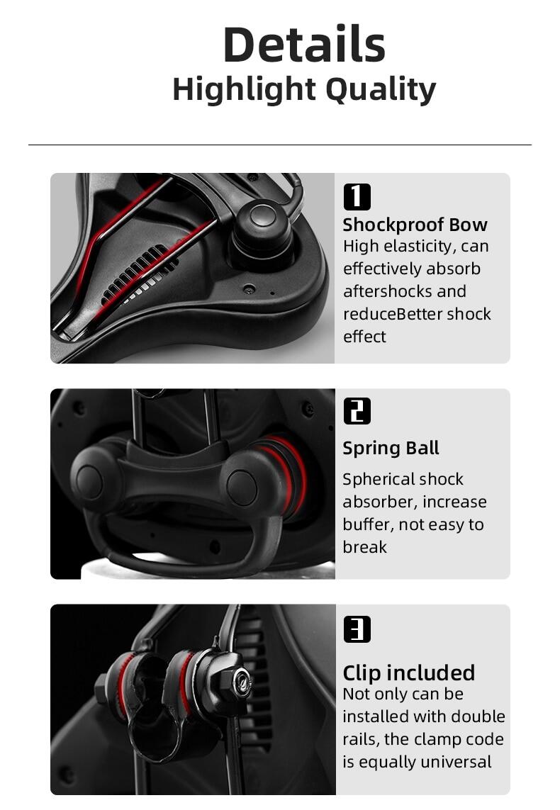 Soft Memory Foam Bicycle Saddle | Waterproof, Non-Slip & Reflective Cushion for Men and Women Cycling