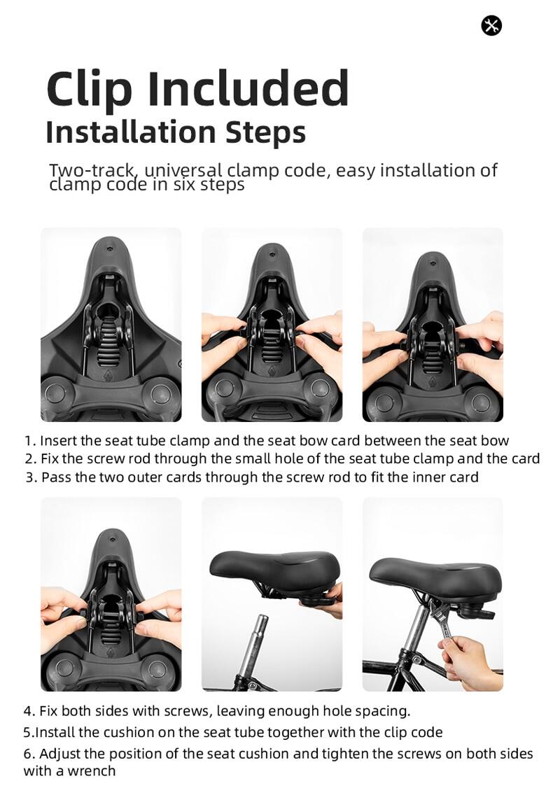 Soft Memory Foam Bicycle Saddle | Waterproof, Non-Slip & Reflective Cushion for Men and Women Cycling