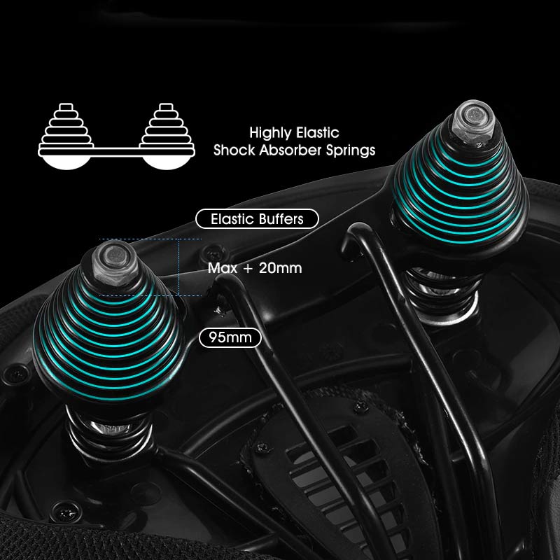 Wide Bicycle Saddle for Maximum Comfort, Ergonomic Design, Padded Cushion, Universal Fit for Road & Mountain Bikes