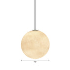 LED Pendant Ceiling Light - Modern 1-Light Supermoon Fixture, 10"/12"/16" Wide - Ideal for Dining Room & Living Spaces