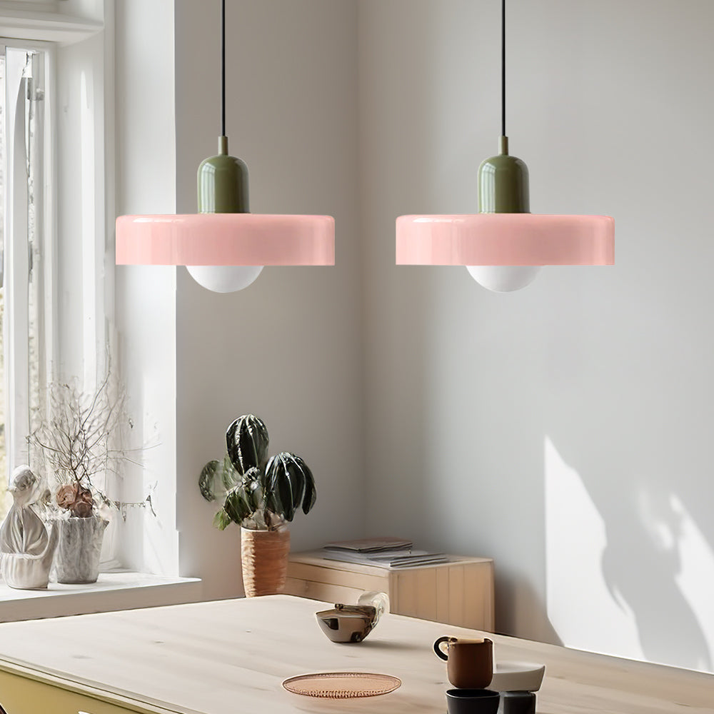 LED Glass Pendant Light with 2 Heads - Modern Design for Kitchen Island & Dining Room Lighting