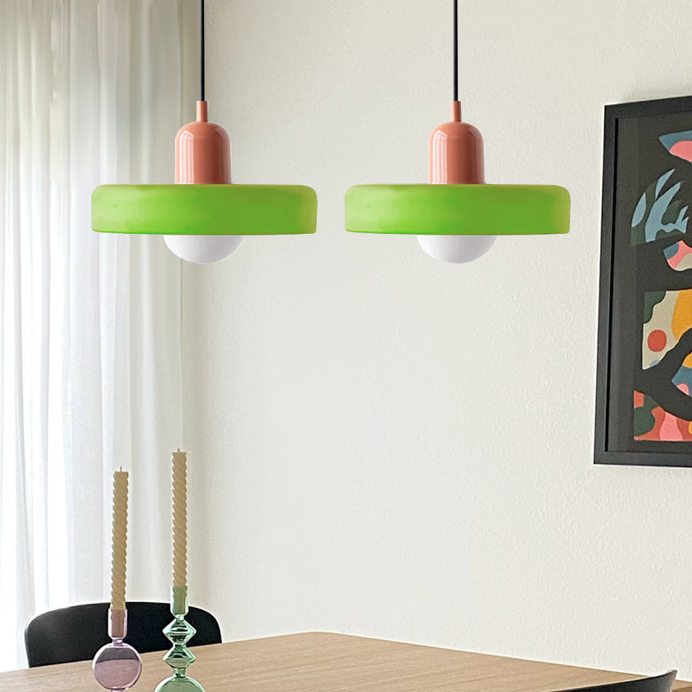 LED Glass Pendant Light with 2 Heads - Modern Design for Kitchen Island & Dining Room Lighting