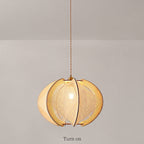Scandinavian Wood Pendant Light Fixture - Mid-Century Design for Dining Room & Kitchen Lighting