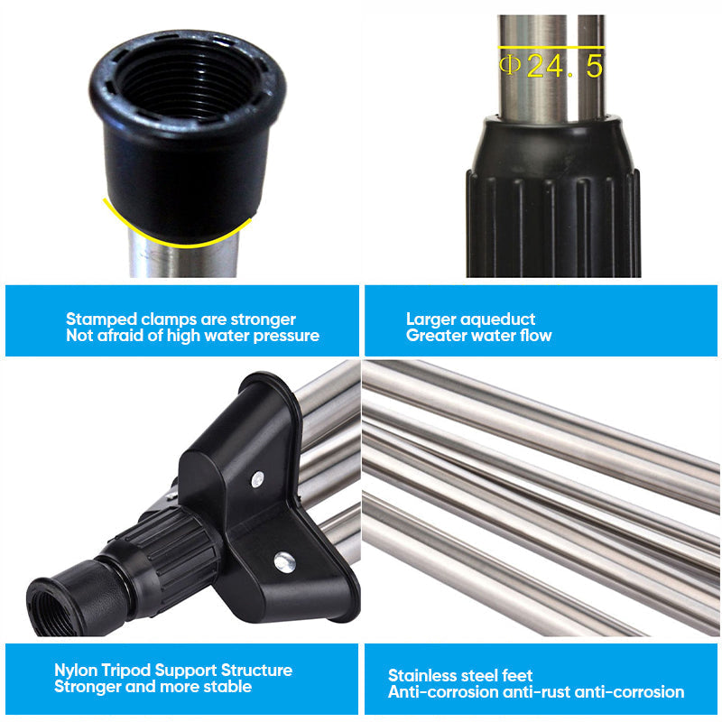 Rotary Tripod Sprinkler | Adjustable Coverage, Whisper-Quiet Operation & Ideal for Lawns and Gardens