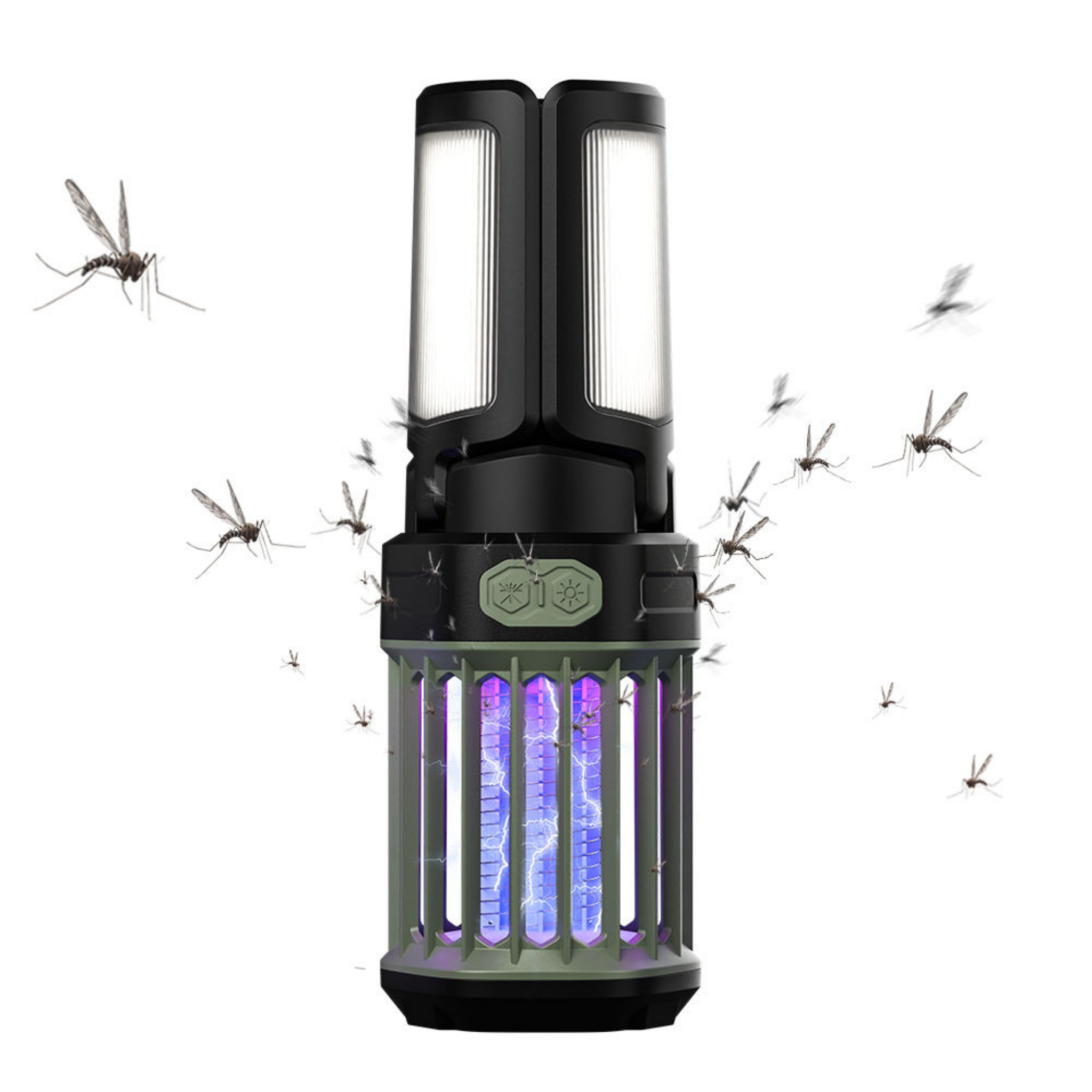 Rechargeable Anti-Mosquito Lantern with LED Light for Camping, Hiking, Fishing & Outdoor Pest Control