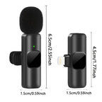 Wireless Phone Microphone - Bluetooth-Compatible Mic for iPhone & Android - Pocket Pro Mini Wireless Mic