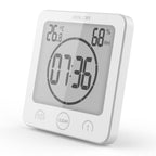 Waterproof Shower Clock with Suction Cup Mount - Digital Timer for Bathroom & Shower Use